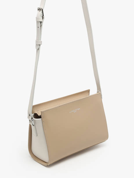 Cross Body Tas Smooth Leder Lancaster Beige smooth 437-02 ander zicht 2
